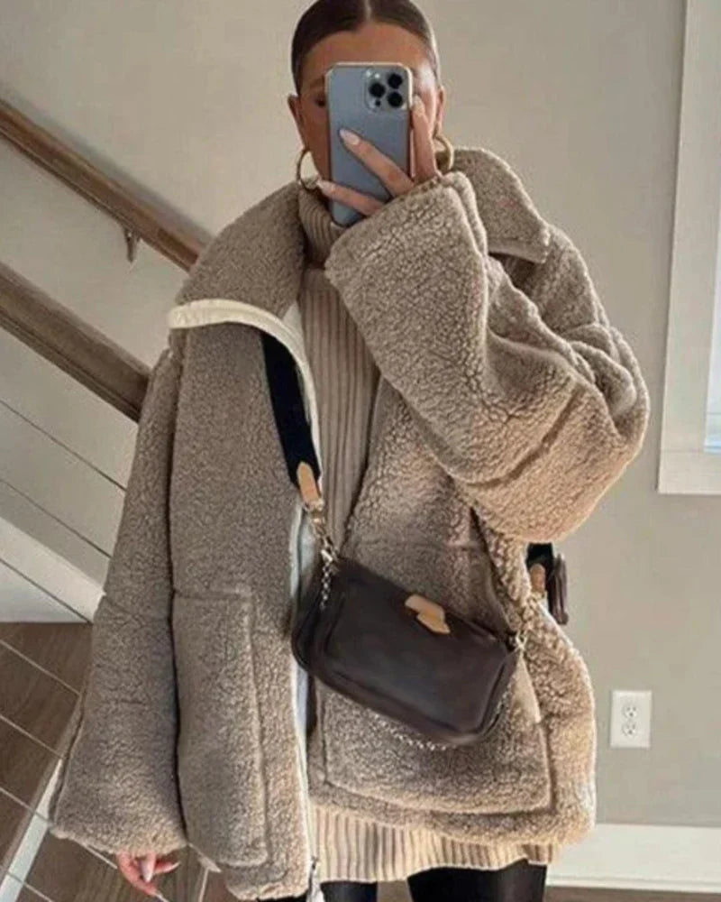 Luna Teddy Fleece Jacket | Cozy Chic