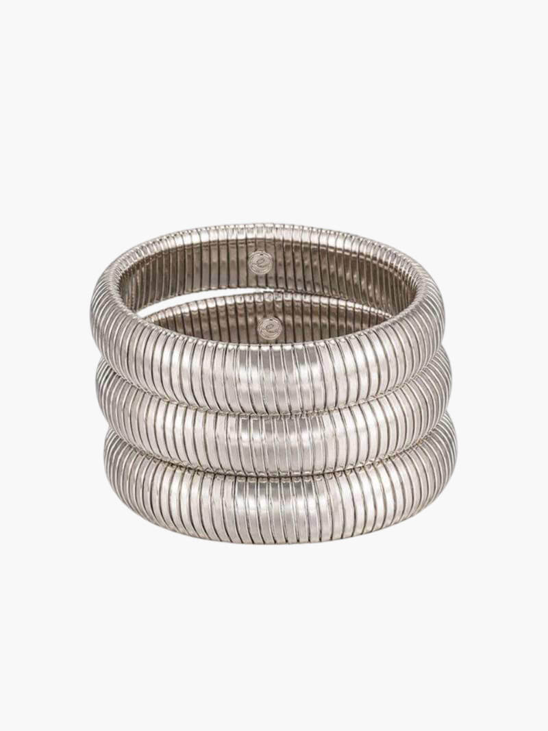Textured Ribbed Cuff Bracelet