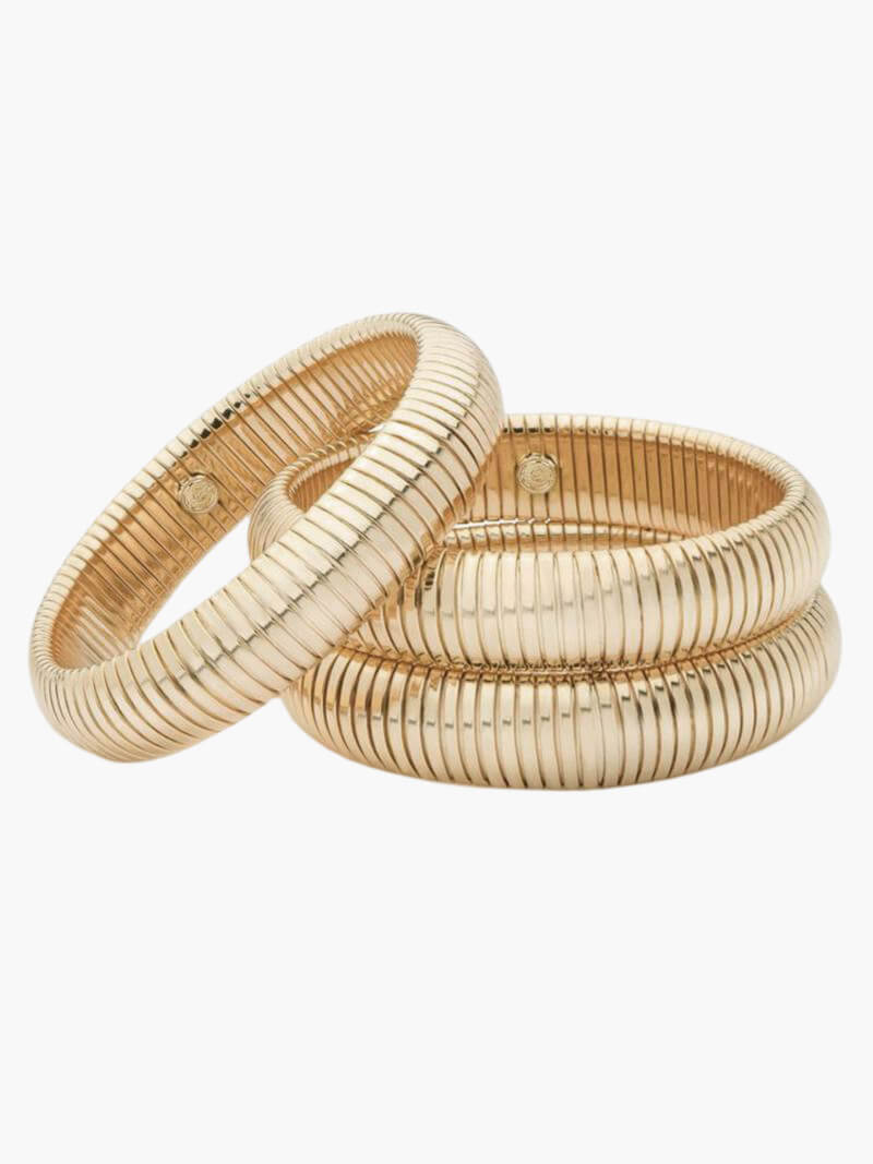 Textured Ribbed Cuff Bracelet