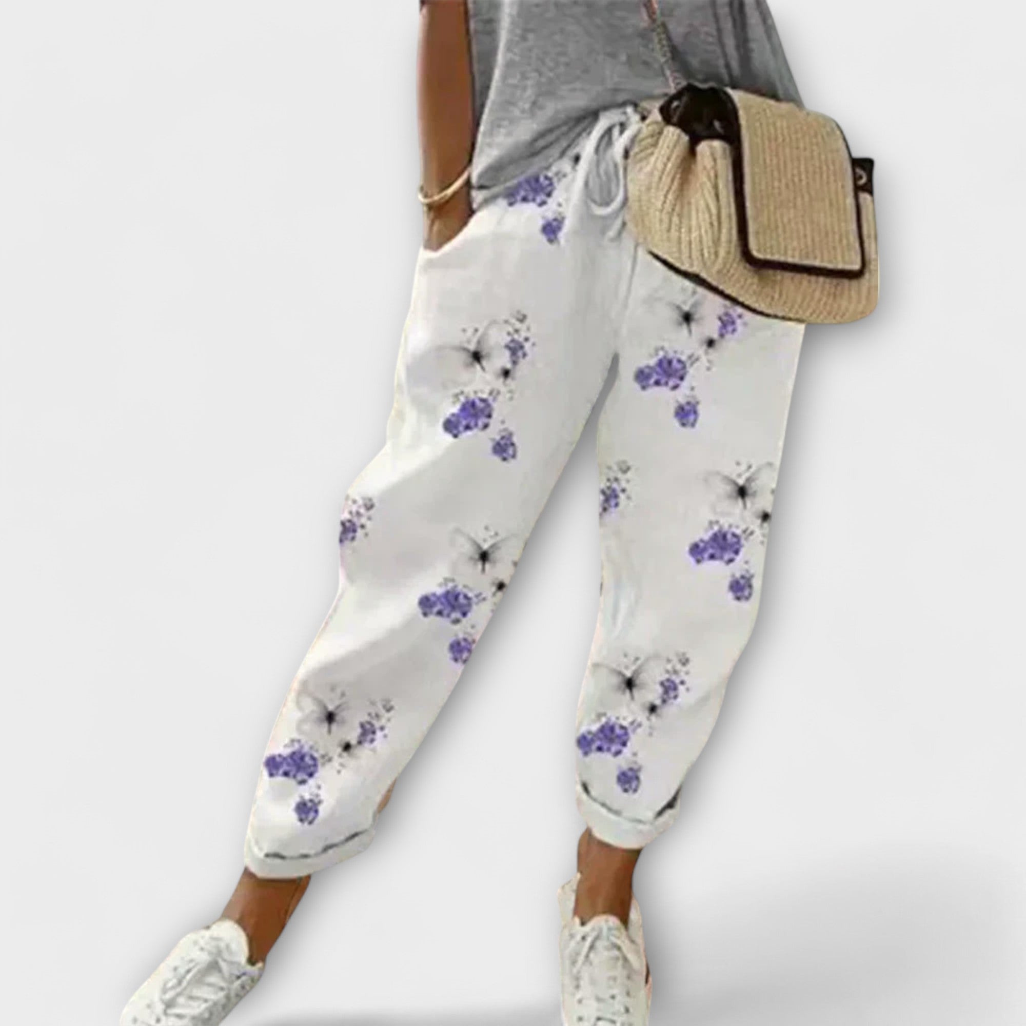 Aurora - Comfortable Linen-Cotton Blend Pants