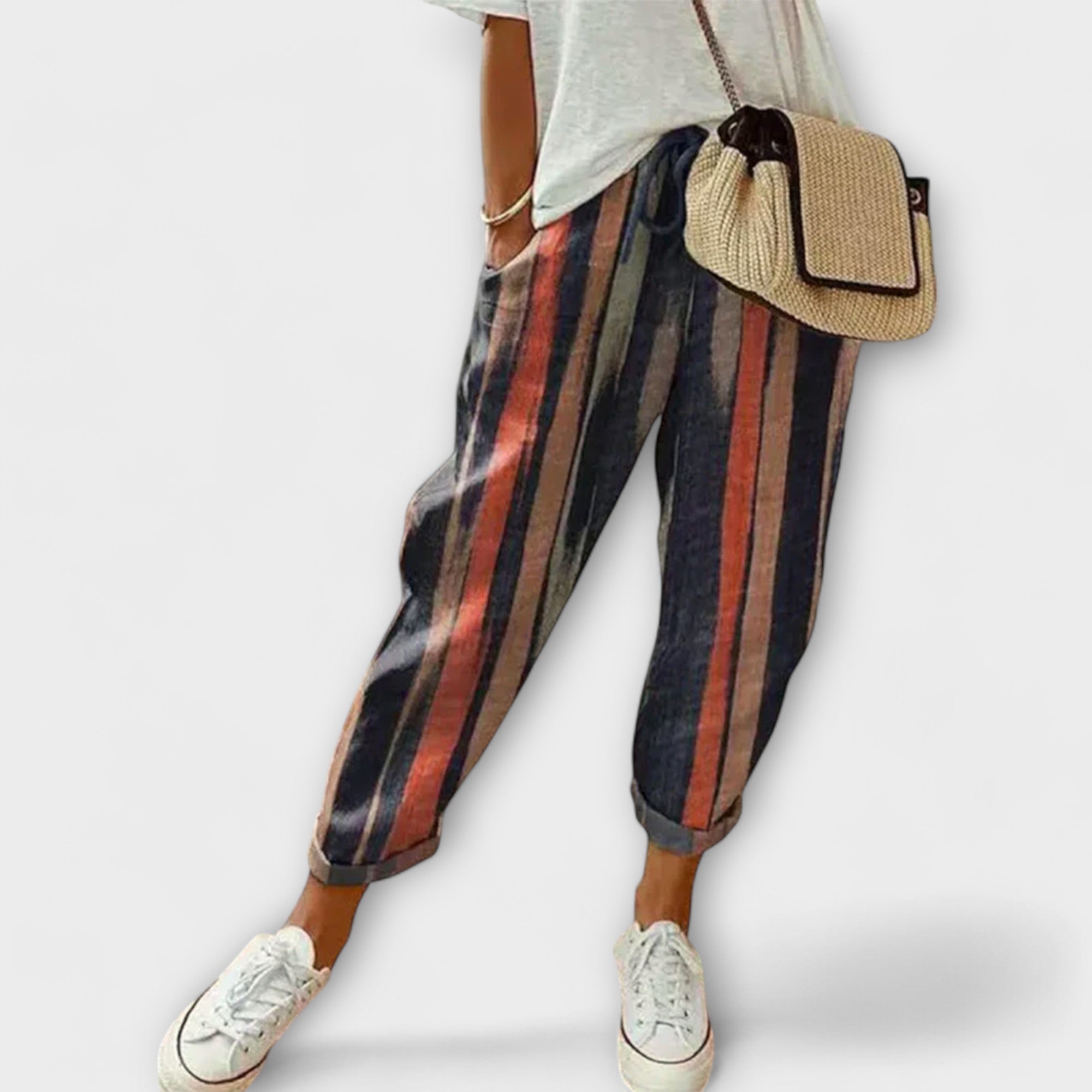 Aurora - Comfortable Linen-Cotton Blend Pants