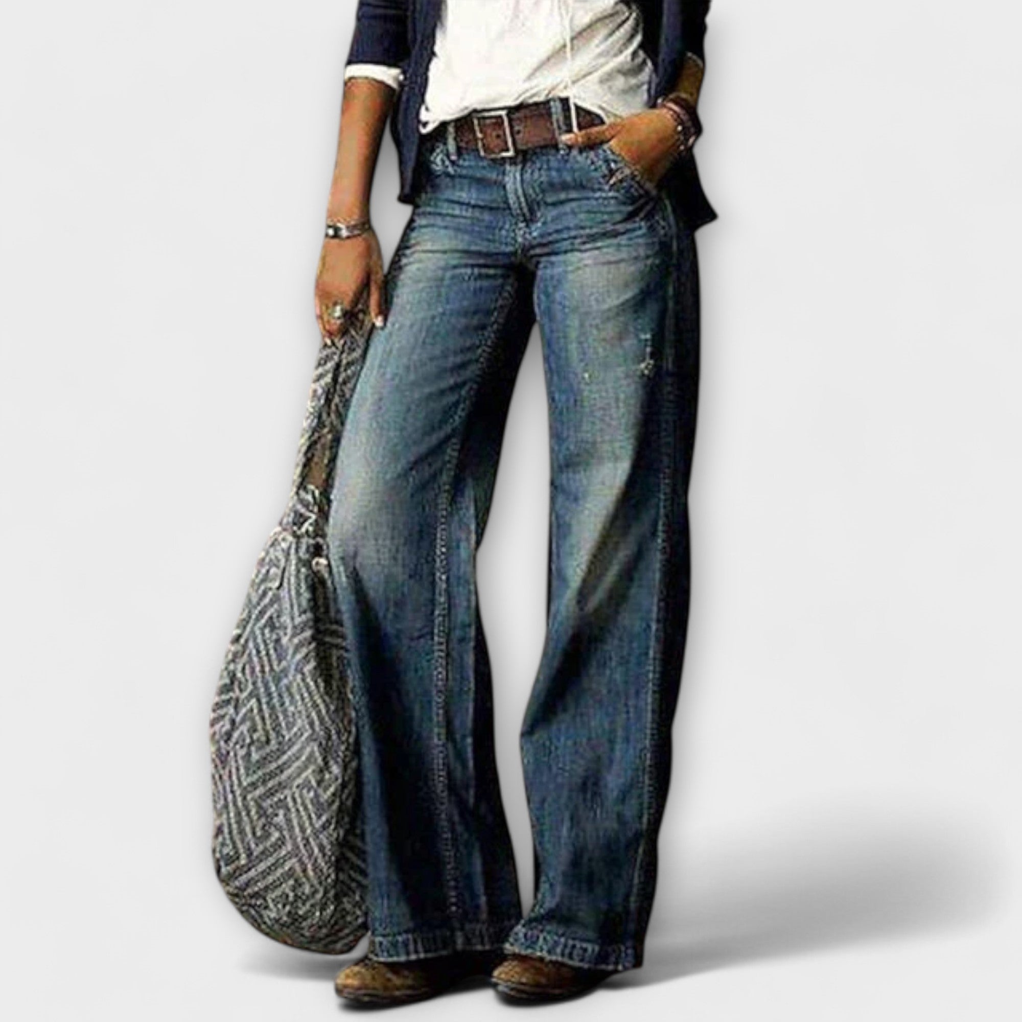Fabiana - Flared Wide Leg Jeans