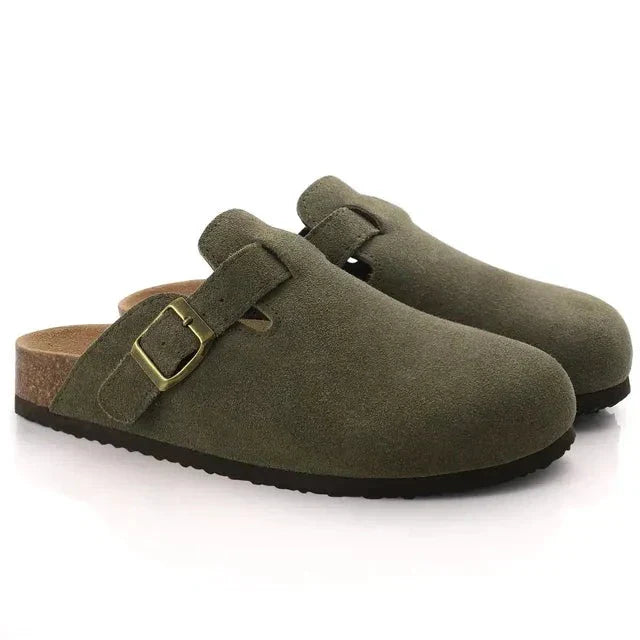 |  Suede Clogs