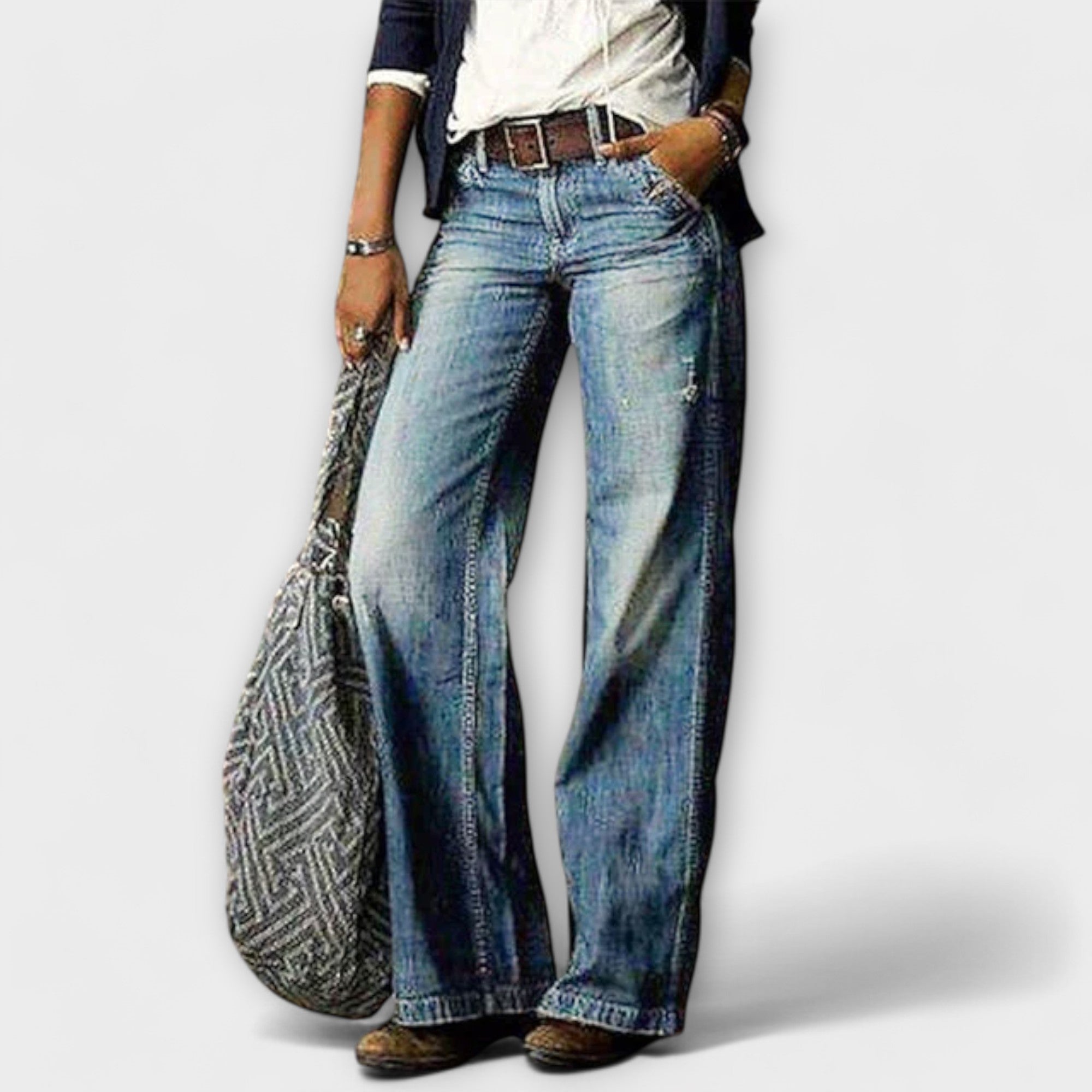 Fabiana - Flared Wide Leg Jeans