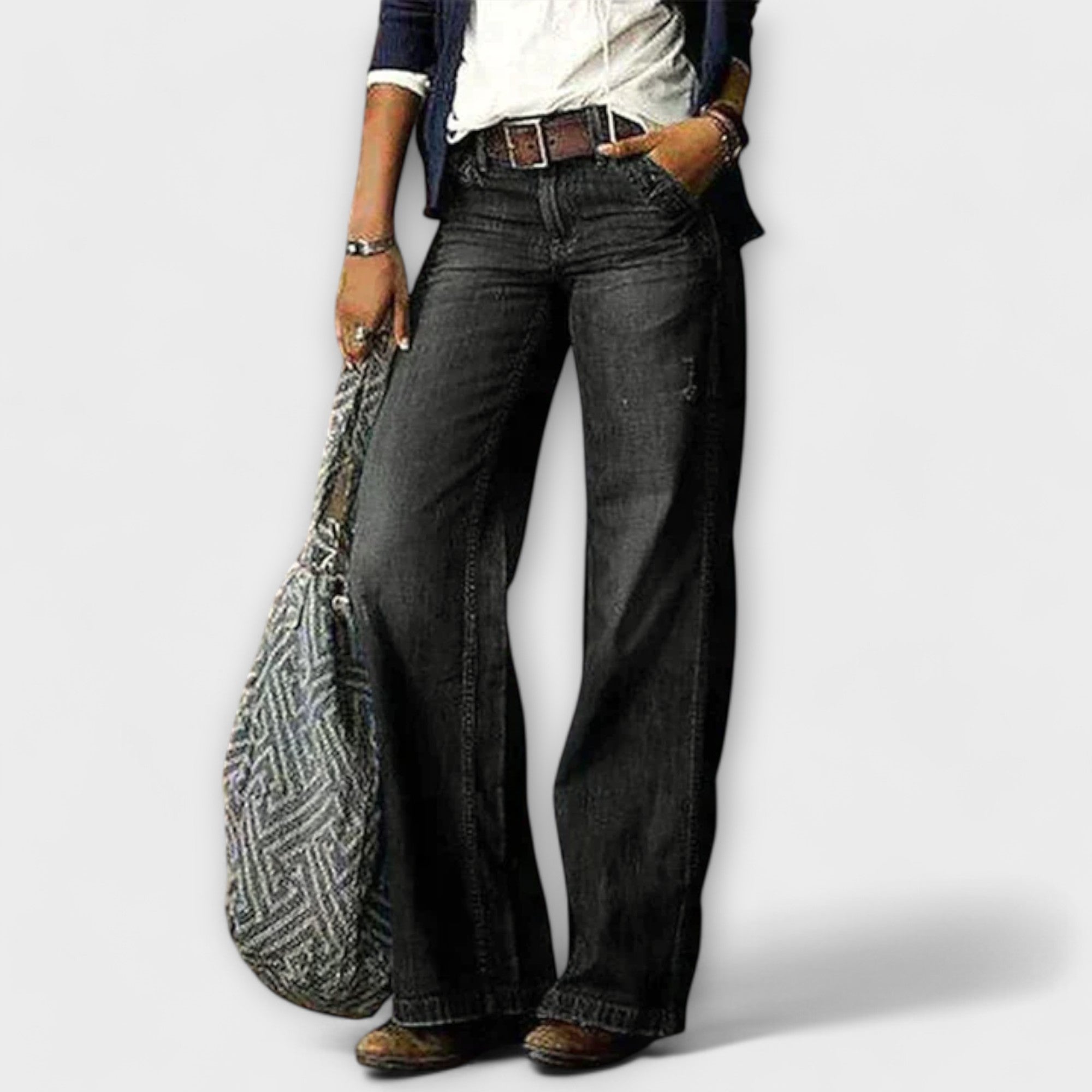 Fabiana - Flared Wide Leg Jeans