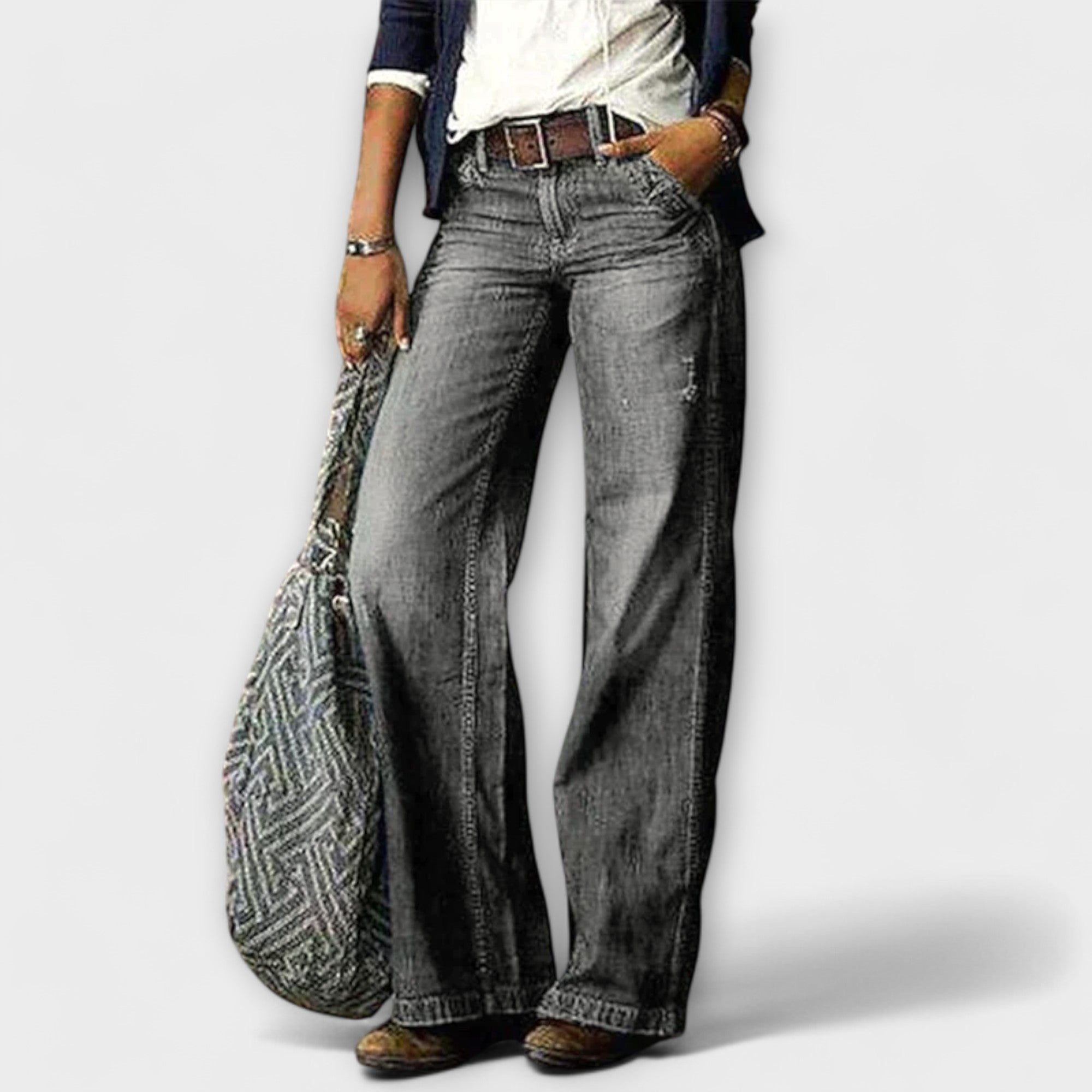 Fabiana - Flared Wide Leg Jeans