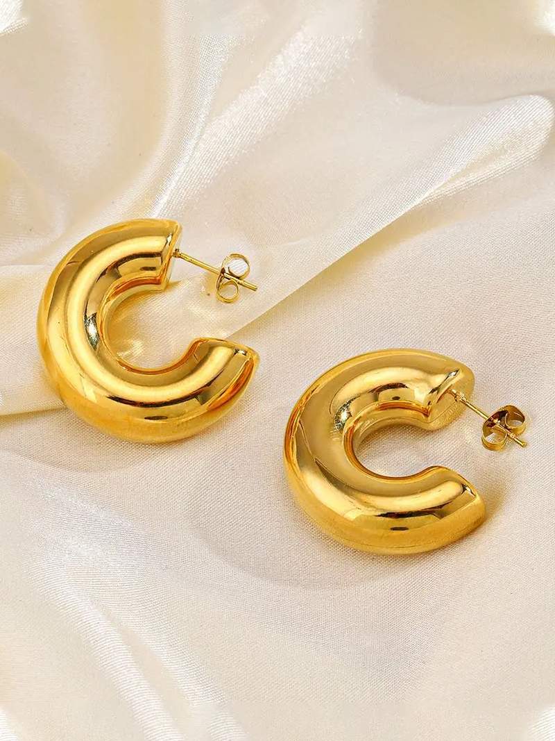 Bold Chunky Hoop Earrings