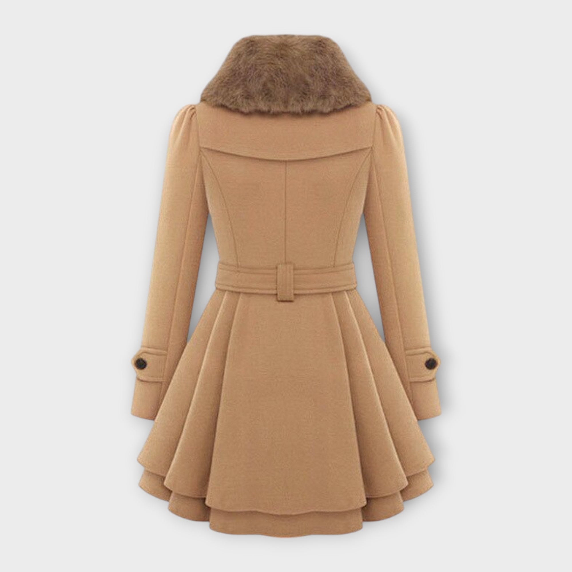 Ema - Stylish Coat Featuring a Luxurious Fur Collar