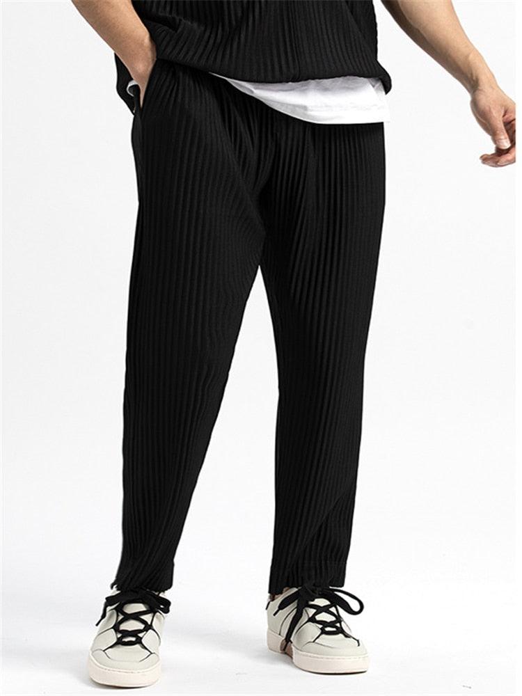 | Textured Cotton Trousers