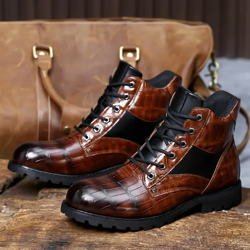 Grayson Genuine Leather Ankle Boots