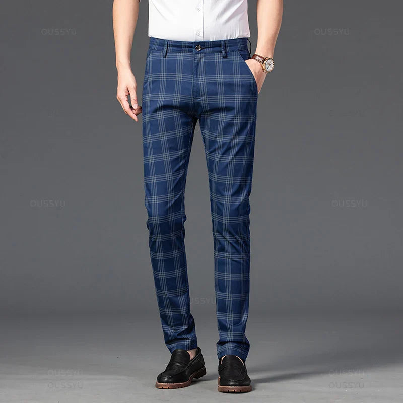Chic Plaid Trousers