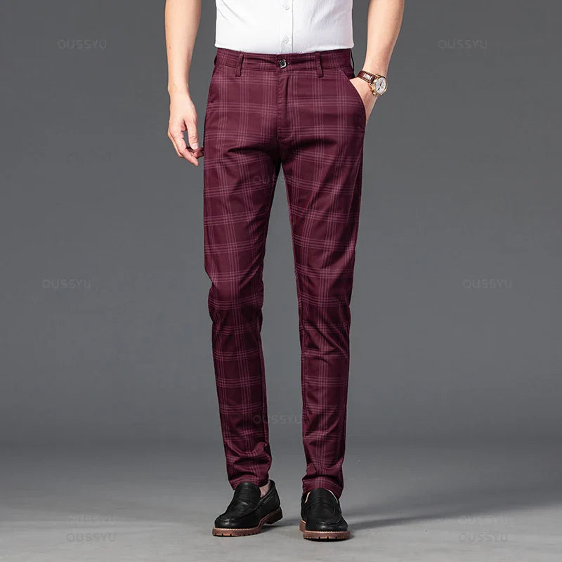 Chic Plaid Trousers