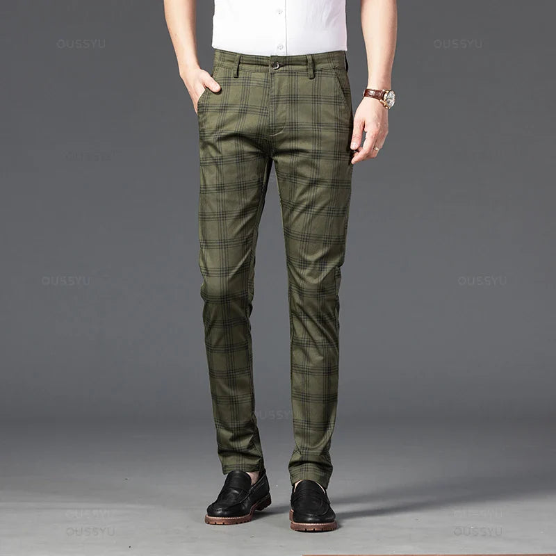 Chic Plaid Trousers