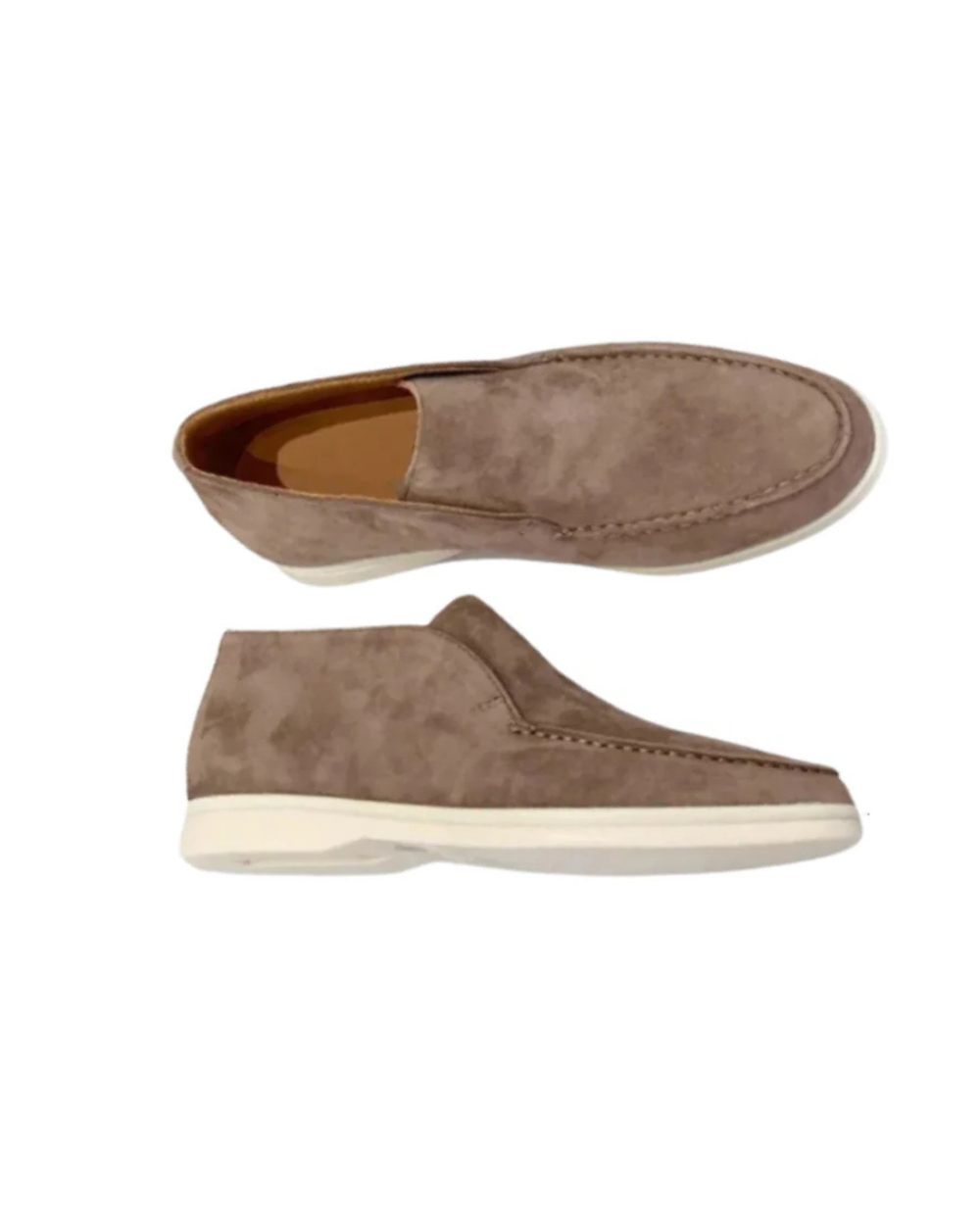 Relaxed Suede Slip-On Loafers
