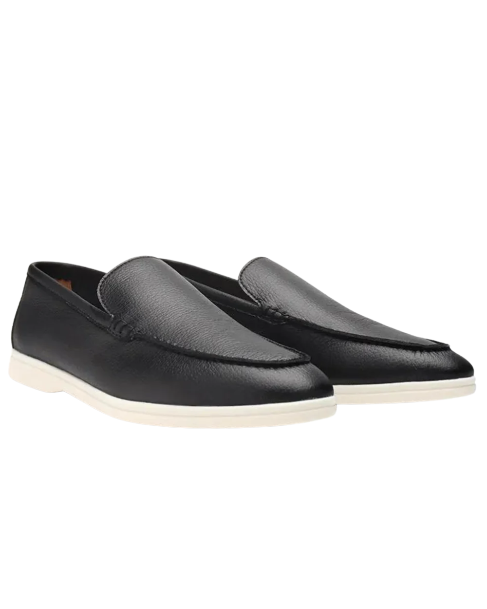 Cowhide Leather Slip-On Shoes