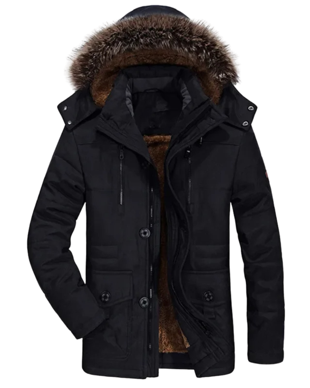 Winter Jacket with Cotton Hood