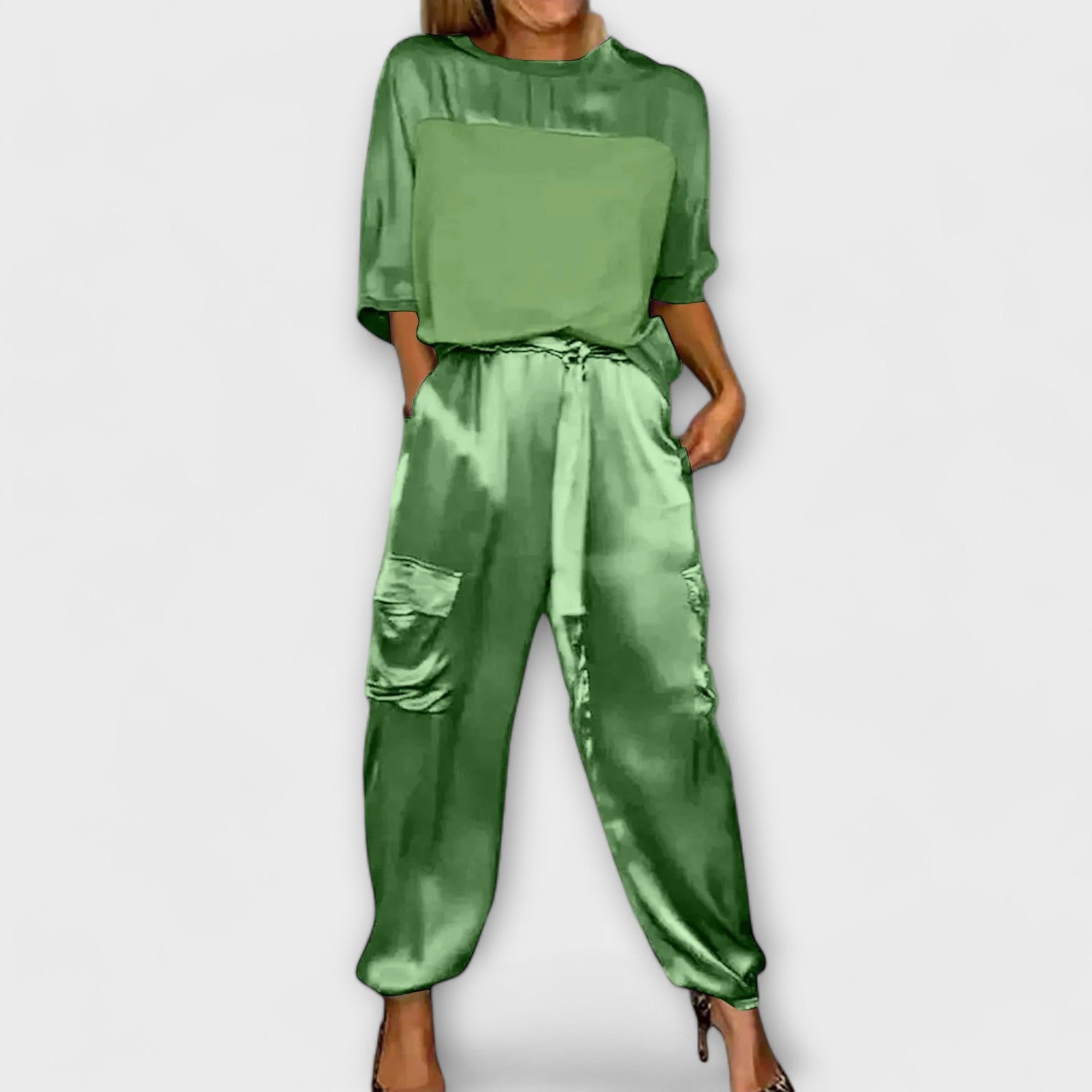 Marguerite - Luxurious 2-Piece Silk Ensemble
