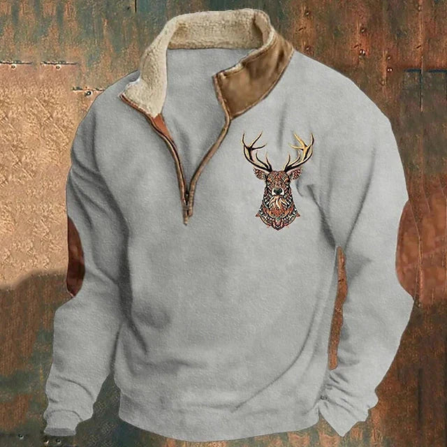 Retro Silvio Zip-Up Sweater