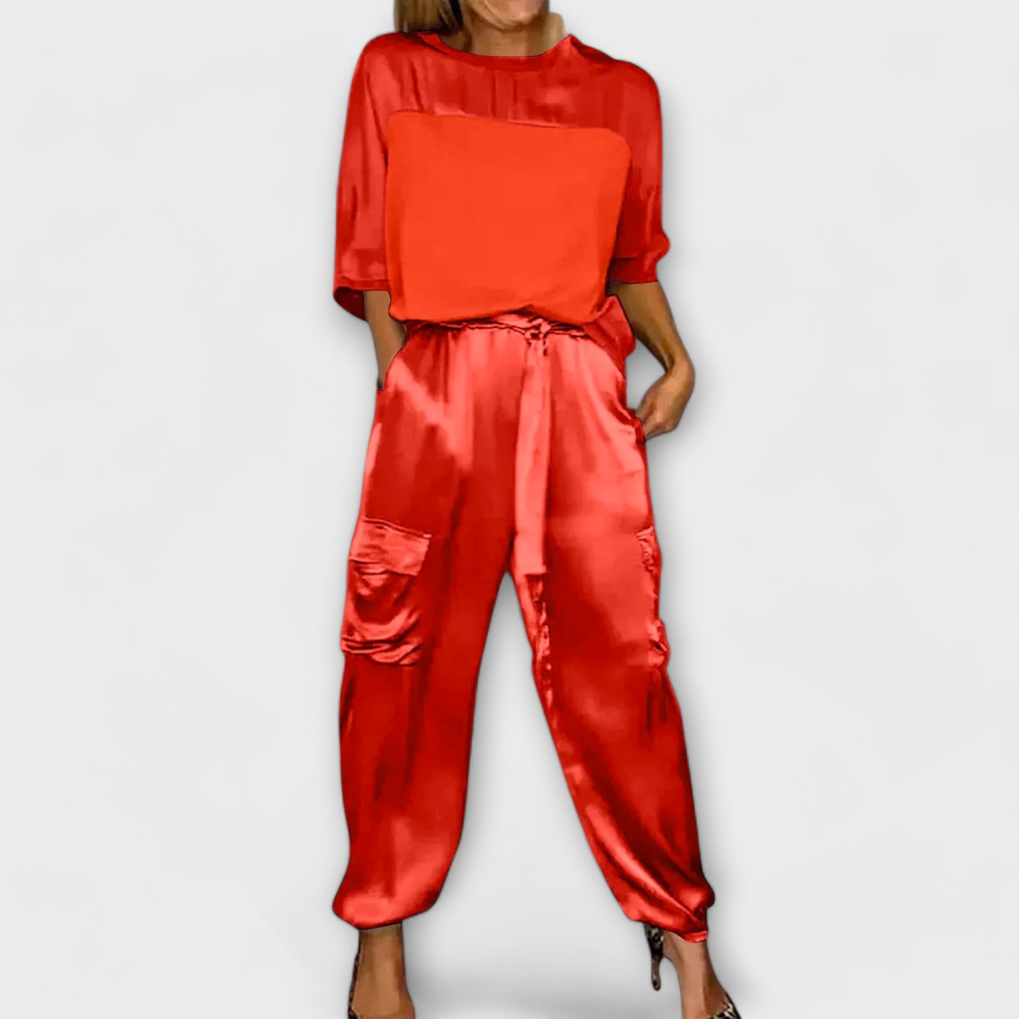 Marguerite - Luxurious 2-Piece Silk Ensemble