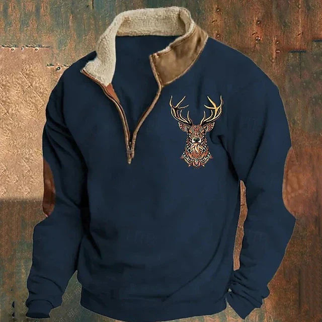 Retro Silvio Zip-Up Sweater