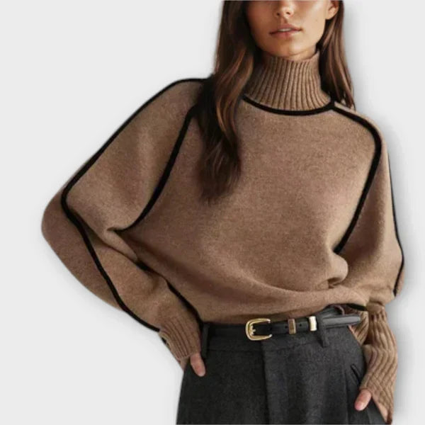 Emilia - Luxuriously Soft High Neck Sweater with Elegant Design
