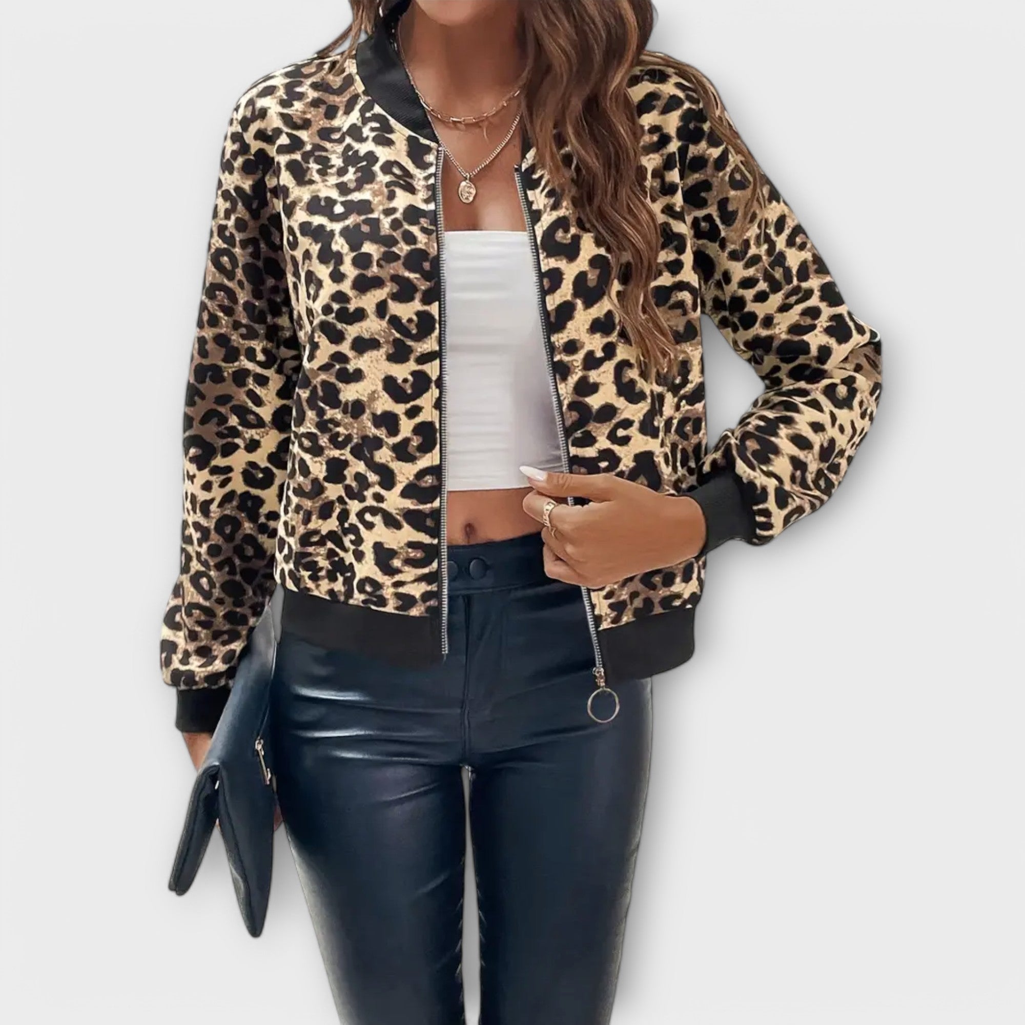 Raquel - Stylish Leopard Print Jacket