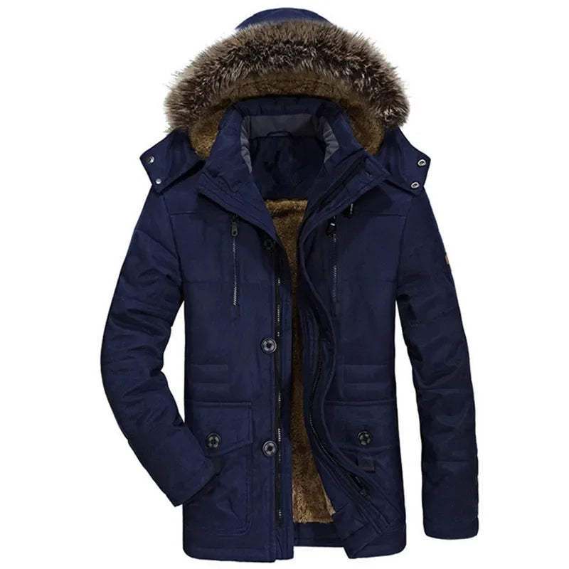 Winter Jacket with Cotton Hood