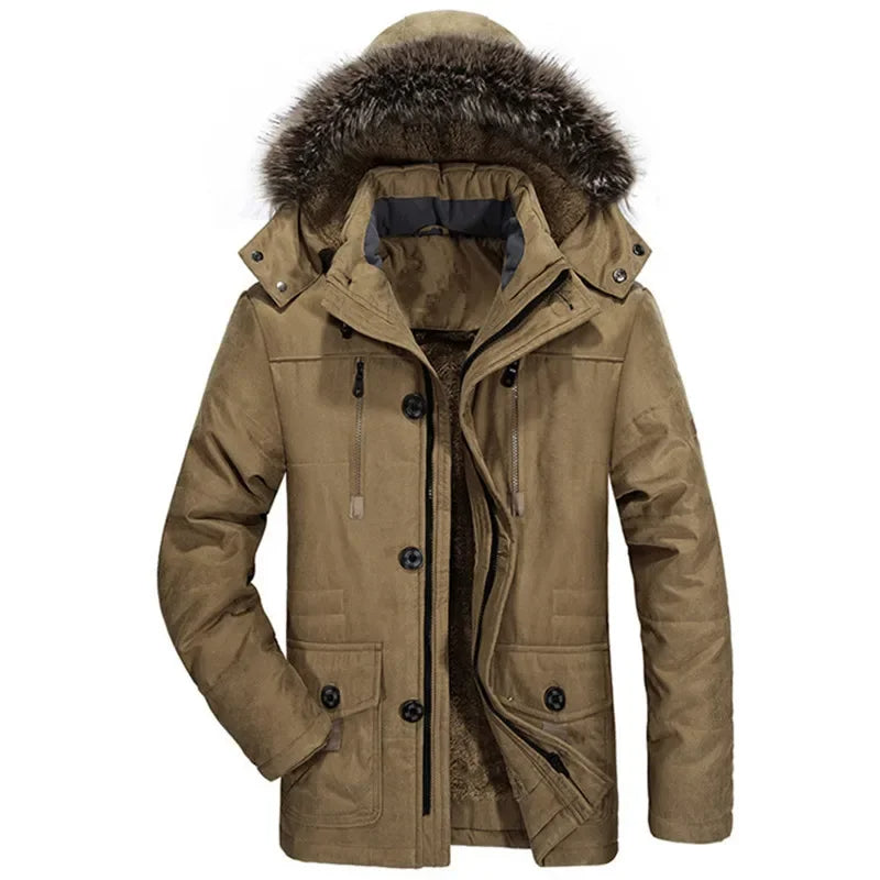 Winter Jacket with Cotton Hood